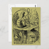 ヴィンテージアリスinワンダーランドフーカキャタピラー ポストカード (正面/裏面)