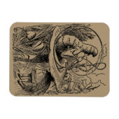 ヴィンテージアリスinワンダーランドフーカキャタピラー マグネット (横)