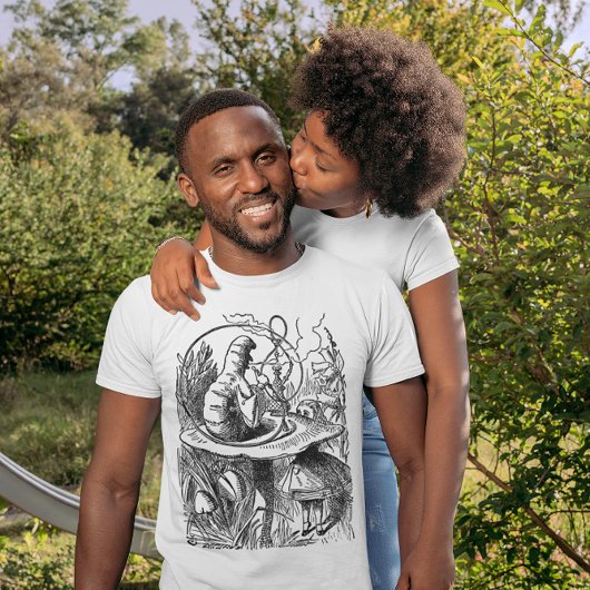 ヴィンテージアリスinワンダーランドフーカキャタピラー tシャツ