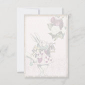 ヴィンテージアリスinワンダーランドホワイトウサギ サンキューカード (裏面)