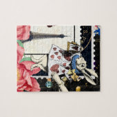 ヴィンテージアリスinワンダーランドホワイトウサギ ジグソーパズル (横)