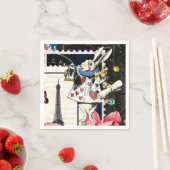 ヴィンテージアリスinワンダーランドホワイトウサギ スタンダードカクテルナプキン (インサイチュ)