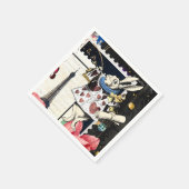 ヴィンテージアリスinワンダーランドホワイトウサギ スタンダードカクテルナプキン (角)