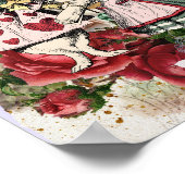 ヴィンテージアリスinワンダーランドホワイトウサギ ポスター (角)