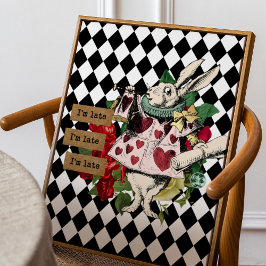 ヴィンテージアリスinワンダーランドホワイトウサギ ポスター