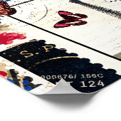 ヴィンテージアリスinワンダーランドホワイトウサギ ポスター (角)