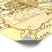 ヴィンテージアリスinワンダーランドホワイトウサギ ポスター (角)