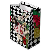 ヴィンテージアリスinワンダーランドホワイトウサギ ミディアムペーパーバッグ (裏面アングル)