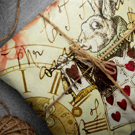 ヴィンテージアリスinワンダーランドホワイトウサギ ラッピングペーパーシート