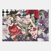 ヴィンテージアリスinワンダーランドホワイトウサギ ラッピングペーパーシート (正面2)