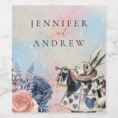 ヴィンテージアリスinワンダーランドホワイトウサギ ワインラベル (シングルラベル)