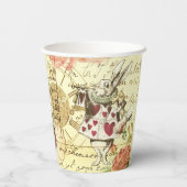 ヴィンテージアリスinワンダーランドホワイトウサギ 紙コップ (裏面)