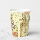 ヴィンテージアリスinワンダーランドホワイトウサギ 紙コップ (右)