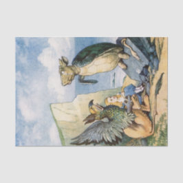 ヴィンテージアリスinワンダーランドモックタートルデコップページ 薄葉紙