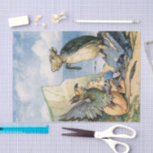 ヴィンテージアリスinワンダーランドモックタートルデコップページ 薄葉紙 (クラフト)