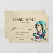 ヴィンテージアリスinワンダーランド不機嫌ハッター結婚ズ 出欠カード (正面/裏面)