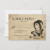 ヴィンテージアリスinワンダーランド不機嫌ハッター結婚ズ 出欠カード (正面)