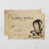 ヴィンテージアリスinワンダーランド不機嫌ハッター結婚ズ 出欠カード (正面/裏面)