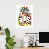 ヴィンテージアリスinワンダーランド人間のカード ポスター (ホームオフィス)