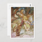 ヴィンテージアリスinワンダーランド動物の友だち ポストカード (正面/裏面)