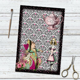 ヴィンテージアリスinワンダーランド女王ハートティーポット 薄葉紙