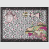 ヴィンテージアリスinワンダーランド女王ハートティーポット 薄葉紙 (正面)