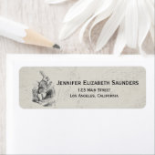 ヴィンテージアリスinワンダーランド差出人住所ラベル ラベル (インサイチュ)