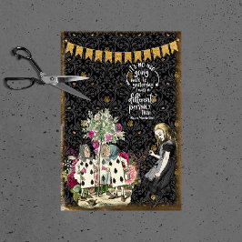 ヴィンテージアリスinワンダーランド引用文とカード 薄葉紙