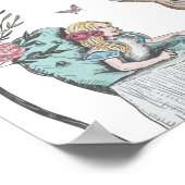 ヴィンテージアリスinワンダーランド歓迎ベビーシャワー ポスター (角)