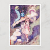 ヴィンテージアリスinワンダーランド毛虫 ポストカード (正面)