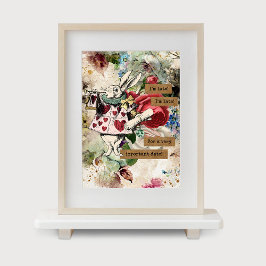 ヴィンテージアリスinワンダーランド白うさぎのポスター ポスター