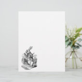 ヴィンテージアリスinワンダーランド白うさぎ時計 (スタンド正面)