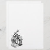 ヴィンテージアリスinワンダーランド白うさぎ時計 (正面/裏面)