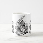 ヴィンテージアリスinワンダーランド白うさぎ時計 コーヒーマグカップ (中央)