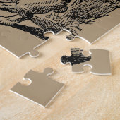 ヴィンテージアリスinワンダーランド白うさぎ時計 ジグソーパズル (側面)