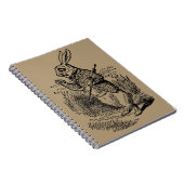 ヴィンテージアリスinワンダーランド白うさぎ時計 ノートブック (右側)