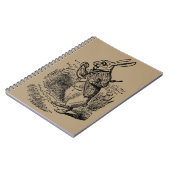 ヴィンテージアリスinワンダーランド白うさぎ時計 ノートブック (左側)