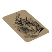 ヴィンテージアリスinワンダーランド白うさぎ時計 マグネット (右側)