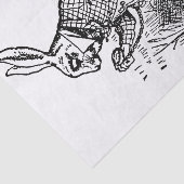 ヴィンテージアリスinワンダーランド白うさぎ時計 薄葉紙 (詳細)