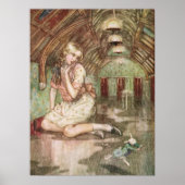 ヴィンテージアリスinワンダーランド白うさぎ ポスター (正面)