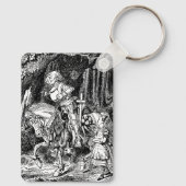 ヴィンテージアリスinワンダーランド白騎士オンホース キーホルダー (裏面)