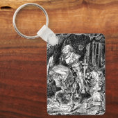 ヴィンテージアリスinワンダーランド白騎士オンホース キーホルダー (正面)