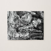 ヴィンテージアリスinワンダーランド白騎士オンホース ジグソーパズル (横)