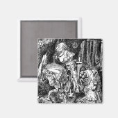 ヴィンテージアリスinワンダーランド白騎士オンホース マグネット (正面/裏面)