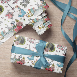 ヴィンテージアリスinワンダーランド童話ストーリーブック ラッピングペーパー