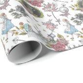 ヴィンテージアリスinワンダーランド童話ストーリーブック ラッピングペーパー (ロールコーナー)