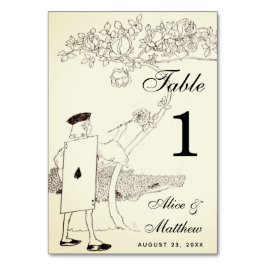 ヴィンテージアリスinワンダーランド結婚ズバラ庭師 テーブルナンバー