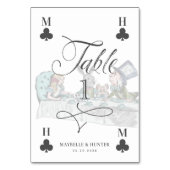 ヴィンテージアリスinワンダーランド茶遊パーティーズカード テーブルナンバー (正面)