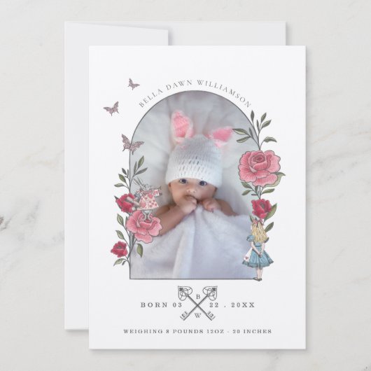 ヴィンテージアリスinワンダーランド誕生発表 招待状 (正面)