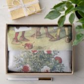 ヴィンテージアリスinワンダーランド赤いバラ 薄葉紙 (ギフト)